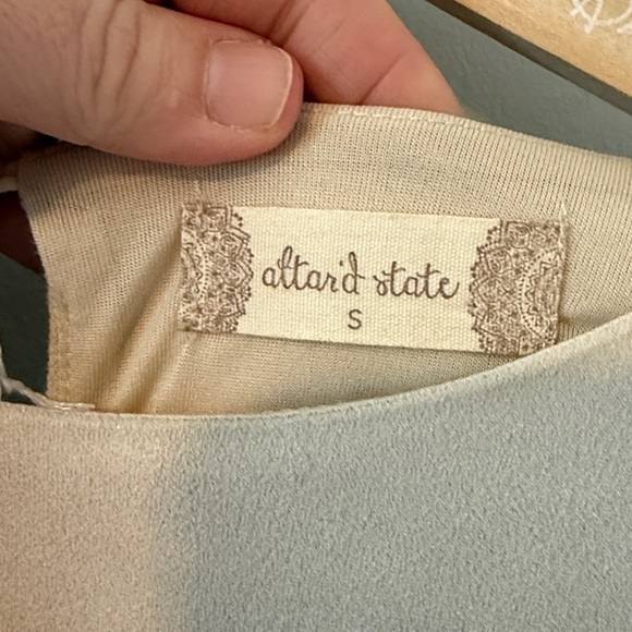 Altar'd State Cream Bell Sleeve Blouse - Picture 2 of 7